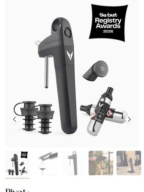 Coravin Pivot Wine Preservation System — Matte Black
